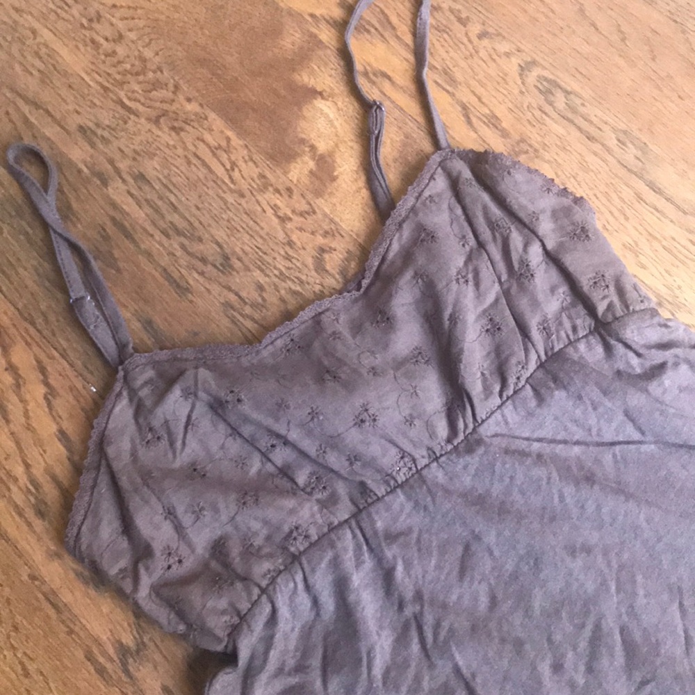 Brown Eyelet Sundress